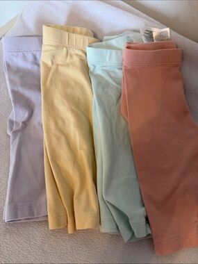 H&M Baby Leggings in Pastel Yellow, Pink, Mint and purple 4pk